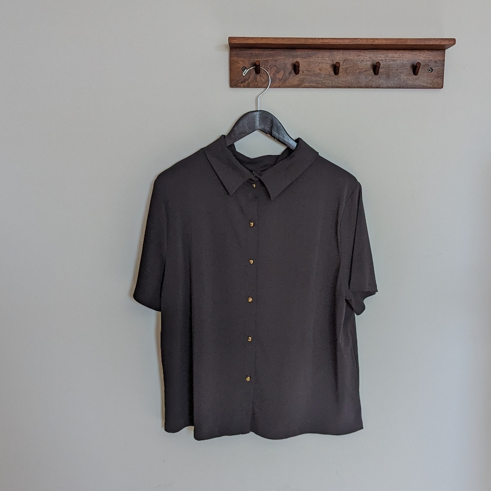 [H&M] Black Collared Shirt